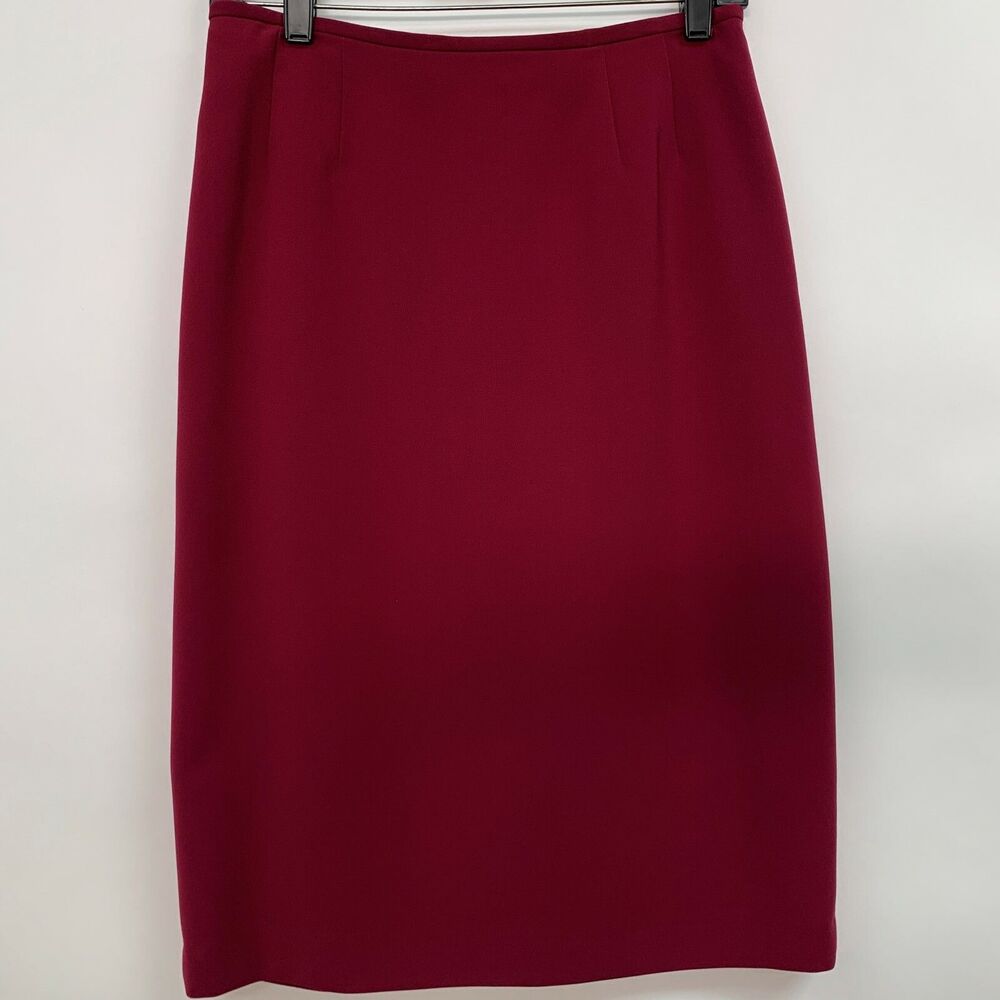 Le Suit Women's Skirt 6 Petite Pink Boysenberry Lined‎ Straight Pencil